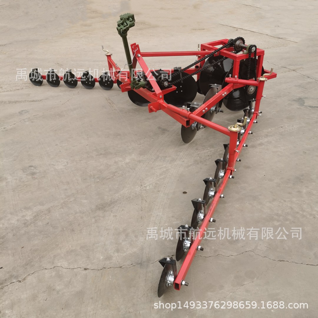 新款带齿轮箱的圆盘打埂机  多圆盘式的平地起垄筑埂机 3米4米宽