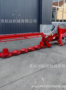 5盘6盘7盘的多圆盘割草机  牧草艾草苜蓿打草机 旋转式飞刀割草机