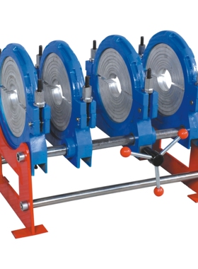 手动90-250双柱塑焊机PE对焊机 熔接器 热熔器 焊管机焊接器