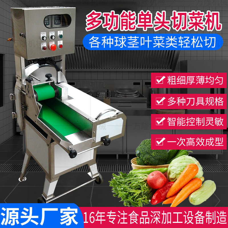 多功能叶菜类球茎类切片切丝切丁机不锈钢刀片高效切菜机供应厂家