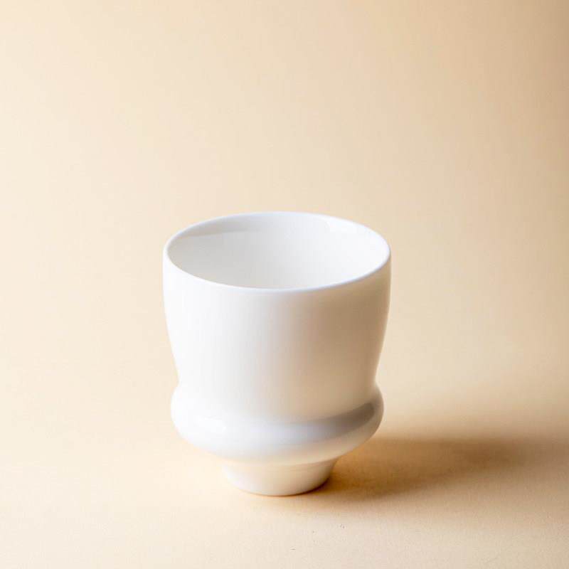 咖啡随行杯 陶瓷牛奶杯拉花杯办公杯暖手杯德化高温白瓷