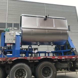 天智机械卧式10吨真石漆搅拌机 带侧翻 真石漆混合机岩片漆搅拌机