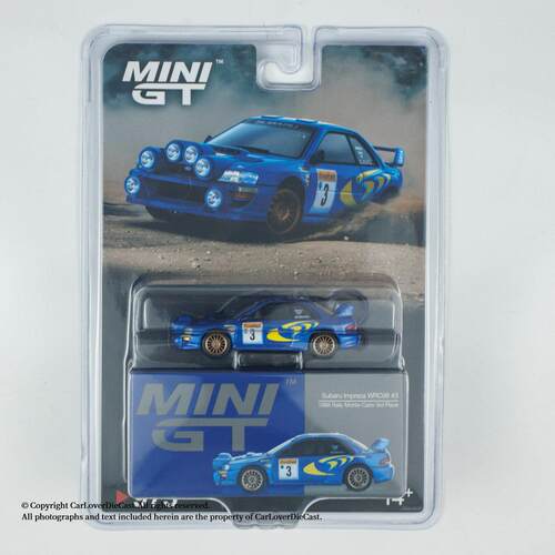 [匠心现货]MINIGT 1:64#975 Subaru 斯巴鲁 WRC98 合金汽车模型