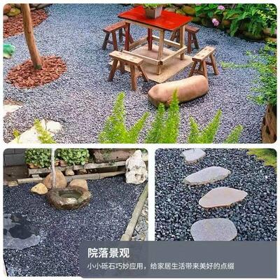 内蒙古五彩石子水洗造景适用于地面装饰的小石粒 洗米石胶粘石路