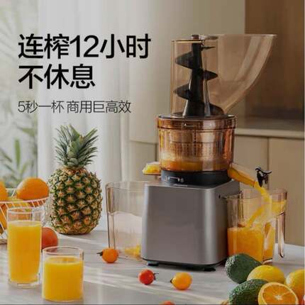 多功能商用自动榨汁机原汁机渣汁分离大口径果蔬生姜螺旋果汁机