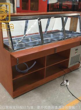 sD-02F5aladbar 木拉台 buffet 开可放式自餐沙沙拉台 折叠 自助