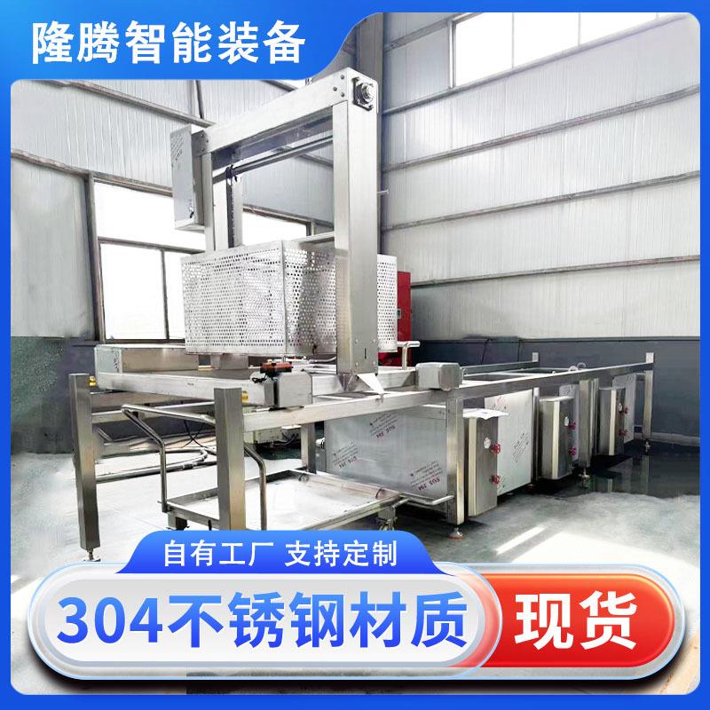 方形多联卤煮锅猪头肉烧肉全自动卤煮锅自动翻筐连续式卤煮设备