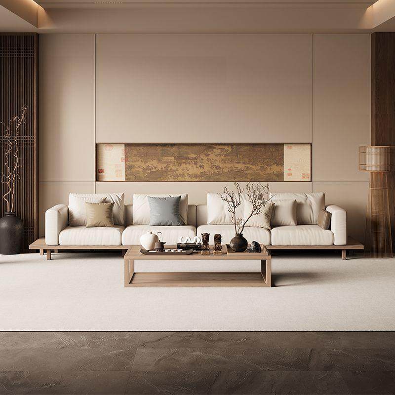 新中式实木沙发组合宋代美学直排小户型客厅家用新款原木禅意,住宅家具,皮布沙发,淘宝优惠券,粉丝福利购,淘宝优惠卷