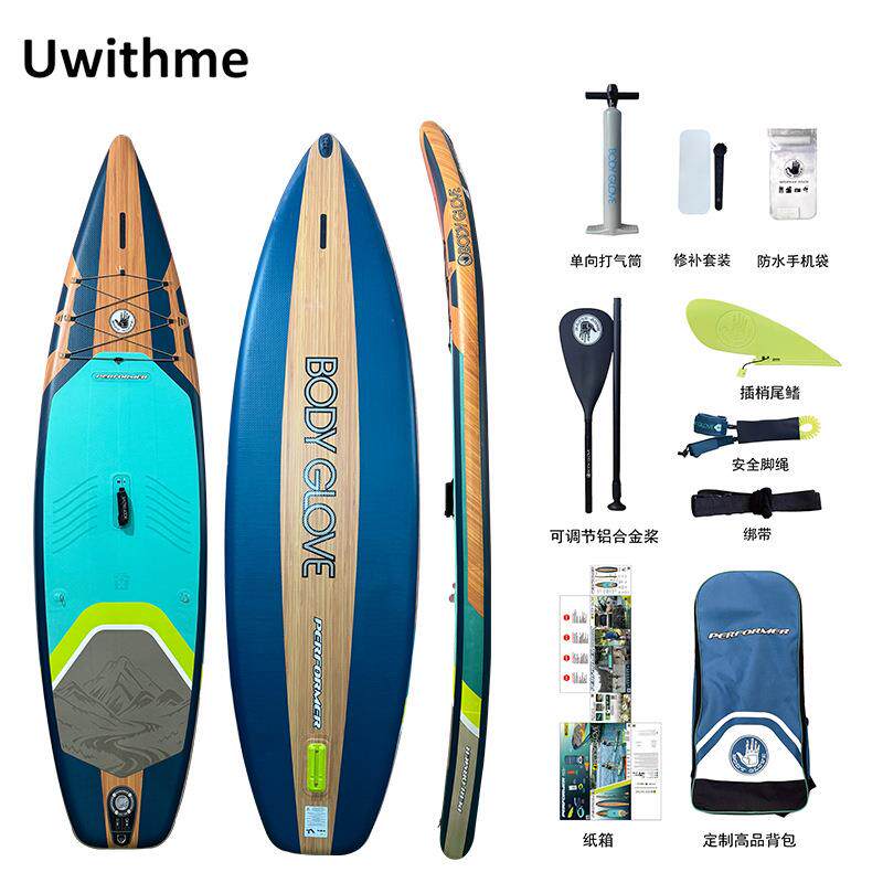 木纹桨板充气桨板木纹冲浪板户外冲浪板新手冲浪板专业划水板