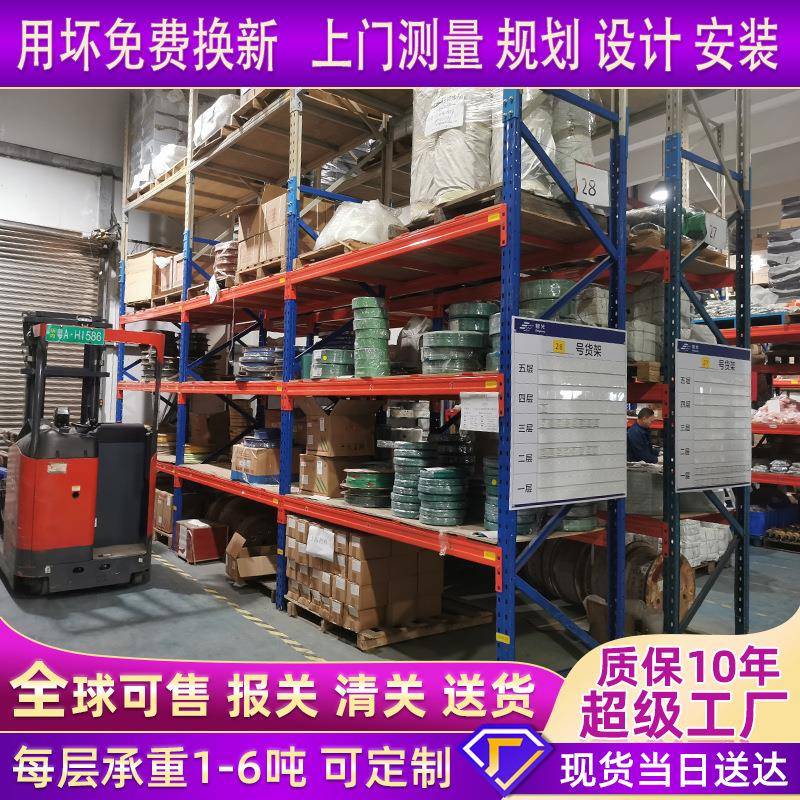 重型仓储货架组合式货架钢制货架横梁式货架大型高位货架重型货架