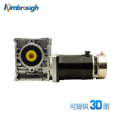57蜗轮减速刹车无刷电机69WDC24V3000RPM速比5-80