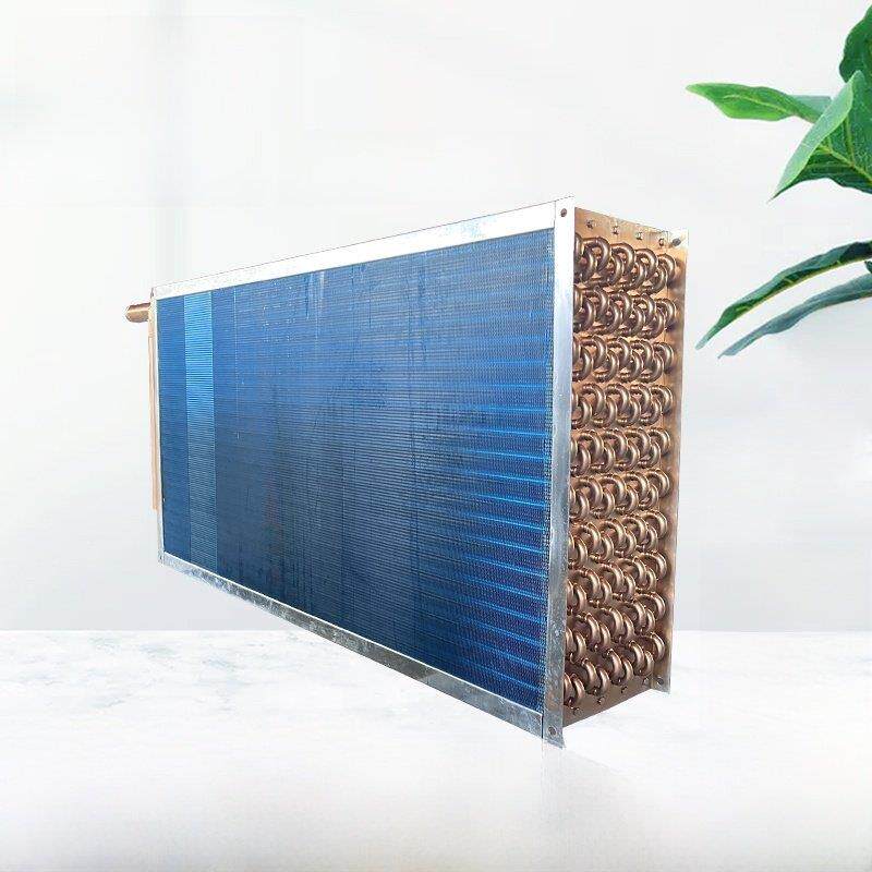 风机盘管散热器换热器蒸发器冷凝器水空调定制纯铜管翅片式换热器