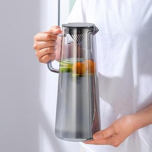 大容量餐厅泡茶壶凉水杯 轻奢耐高温冷水壶家用玻璃水壶凉水壶套装