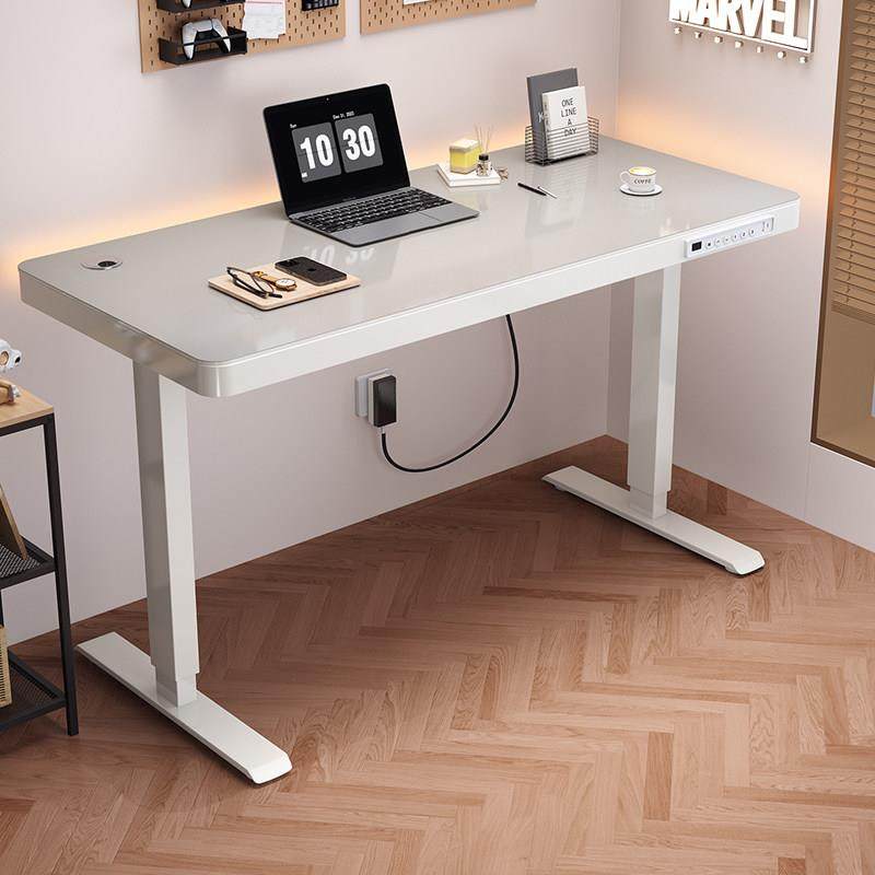 网红玻璃款电动升降桌智能电脑桌可升降电竞桌子家用学习办公书桌,商业/办公家具,办公升降台/升降桌,淘宝优惠券,粉丝福利购,淘宝优惠卷
