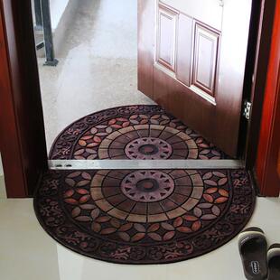 欧式门半圆形橡胶地垫，门垫，入口门垫，防滑耐磨，室外门擦土垫