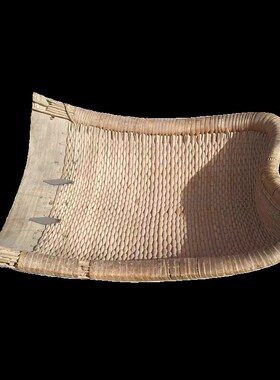 民俗怀旧老簸箕柳编簸箕老式农具农耕工具农家院摆X件道具老物件