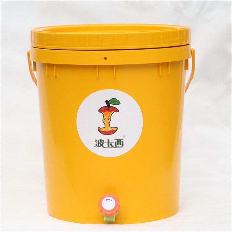 厨余垃圾发酵桶堆肥桶沤肥酵素桶箱含龙头滤架排气W阀圆桶形塑料