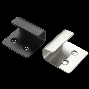 免打孔不锈钢瓷砖挂钩固定卡扣钩子岩板挂件展厅浴室X柜子U型挂码