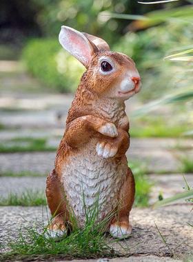 花园装饰 彷真兔子创意雕塑 别墅园艺庭院摆设 户外园林景观摆件