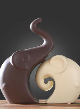 大象摆件北欧装饰家居创意电视酒柜玄关桌面工艺结婚礼品新房摆设