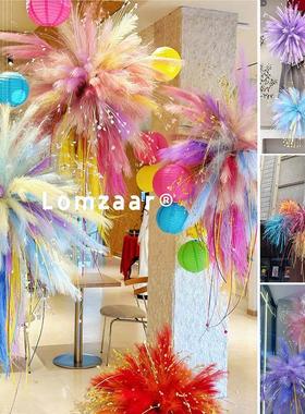 户外烟花包春季商场商店橱窗装饰室内婚礼展示饰品照片签到点