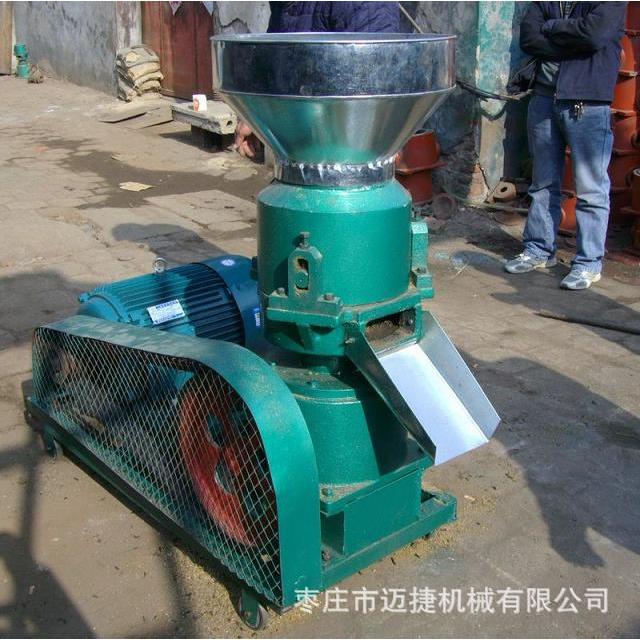 牛羊猪马鸡平模饲料颗粒机家畜养殖平模饲料颗粒机秸秆制粒机