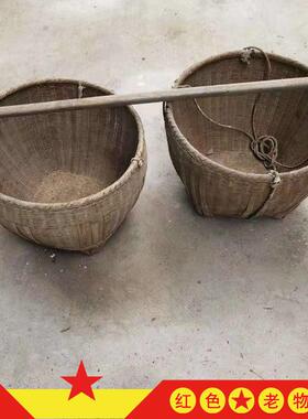 民俗老物件老农具旧箩筐竹筐竹篓农家院怀旧收藏影视道具装饰摆饰