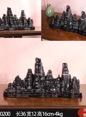 鱼缸石山风水石造景石微景观小山小灵璧石毛笔架筷子架石山摆件