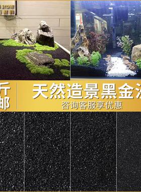 黑金沙垃圾桶烟灰缸黑色石英砂灭烟沙造景黑沙鱼缸沙底砂水草沙子