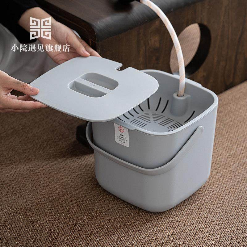 小院遇见 功夫茶盘排水桶茶台垃圾桶茶渣废水桶家用小号茶具配件,餐饮具,茶道/零配,淘宝优惠券,粉丝福利购,淘宝优惠卷