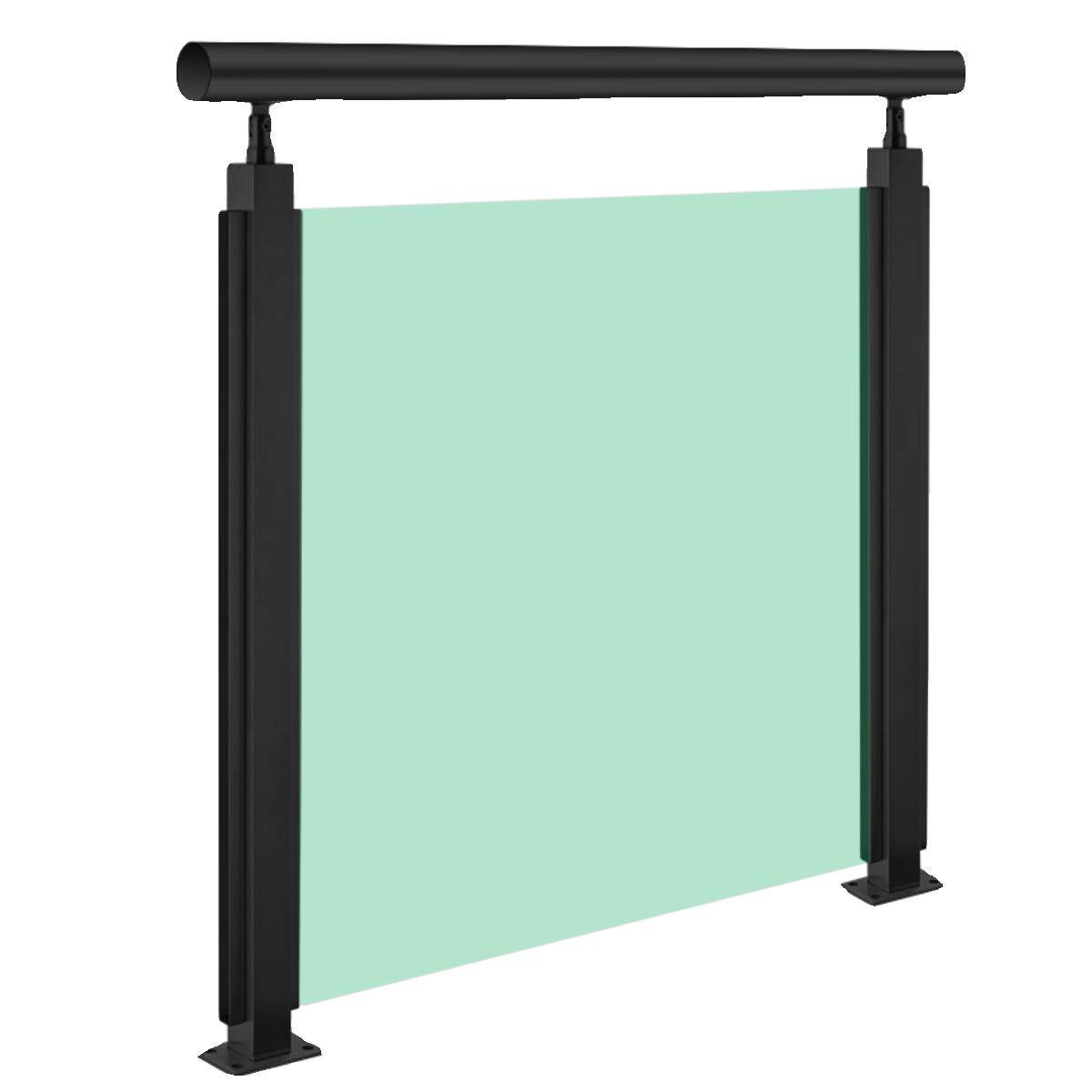 钢化玻璃楼梯扶手不锈钢阳台护栏室内家用农村自建房室外平台栏杆