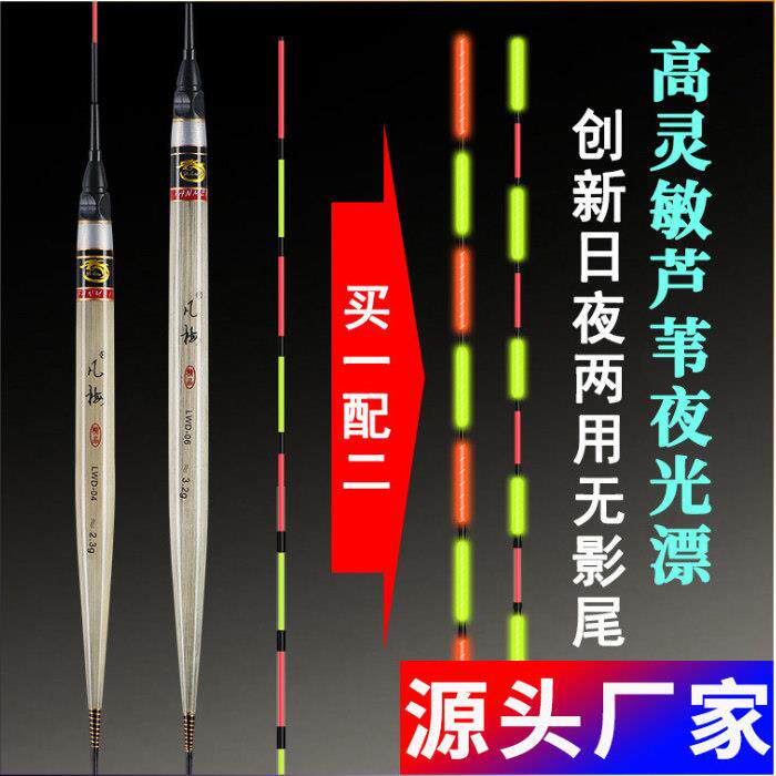 忆柳咬钩变色水无影芦苇夜光浮漂感应高灵敏鲫鱼长身罗非电子鱼漂