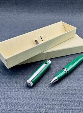 黑洁全金属圆珠笔Rlx定制高档签名笔黑色补水男士商务啫喱笔