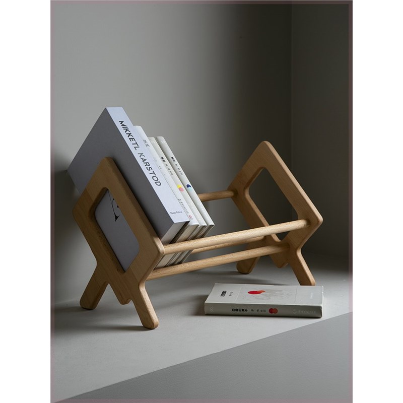 实木书架网红木质儿童学生家居桌面书立架创意置物架收纳书挡书靠