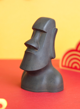 北欧创意复活节岛石像工艺品w小摆件纯手工客厅办公室桌面装饰摆