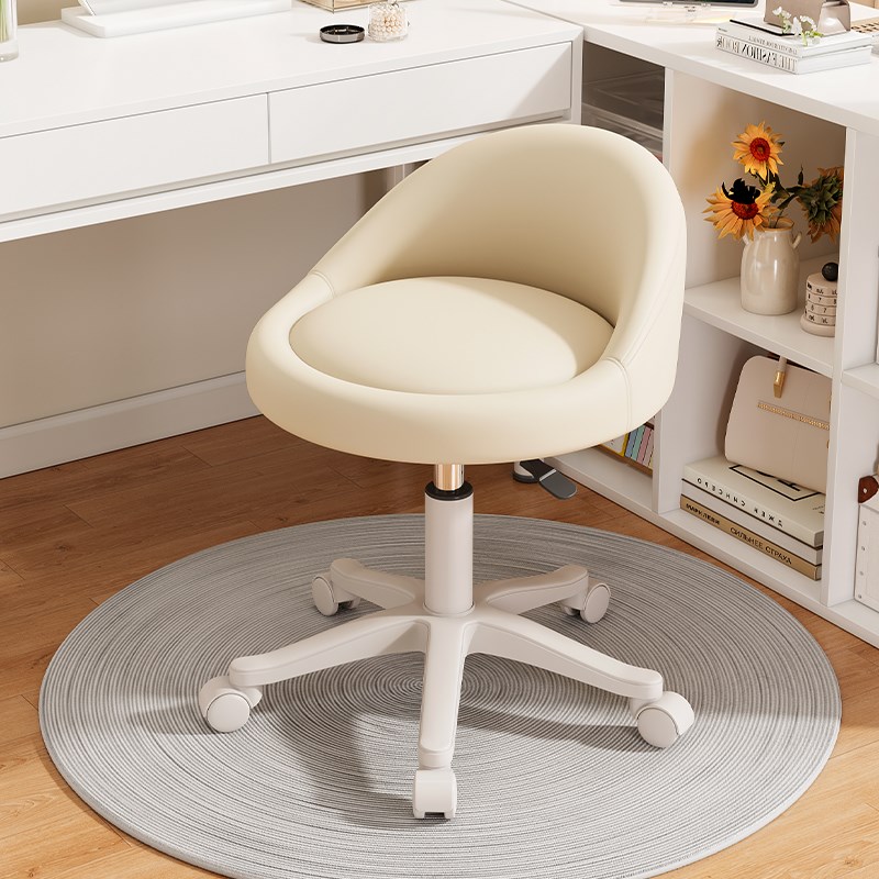 美容凳子滑轮大工k凳旋转美发美甲理发店剪发升降靠背转椅发廊专