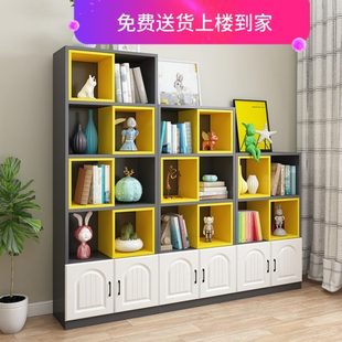 书架置物架落地简易家用多层学生书柜现代简约卧室客厅书架省空间
