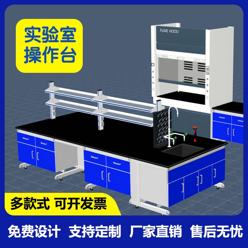 实验台实验室工作台化学电工钢木边台理化科学全钢悬架中央试验台
