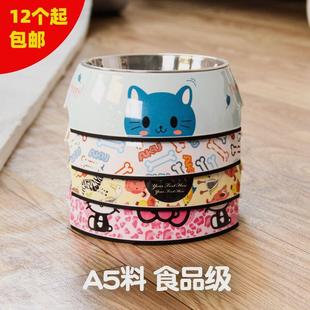 现货速发宠物狗碗密胺仿瓷不锈钢狗碗猫碗双碗狗盆猫盆喂食饮水碗