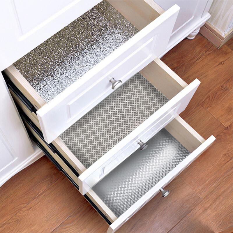 橱柜垫纸防水防潮膜防霉厨房防油贴纸柜子自粘鞋衣柜铝箔纸抽屉垫,居家日用,防潮垫/抽屉垫,淘宝优惠券,粉丝福利购,淘宝优惠卷