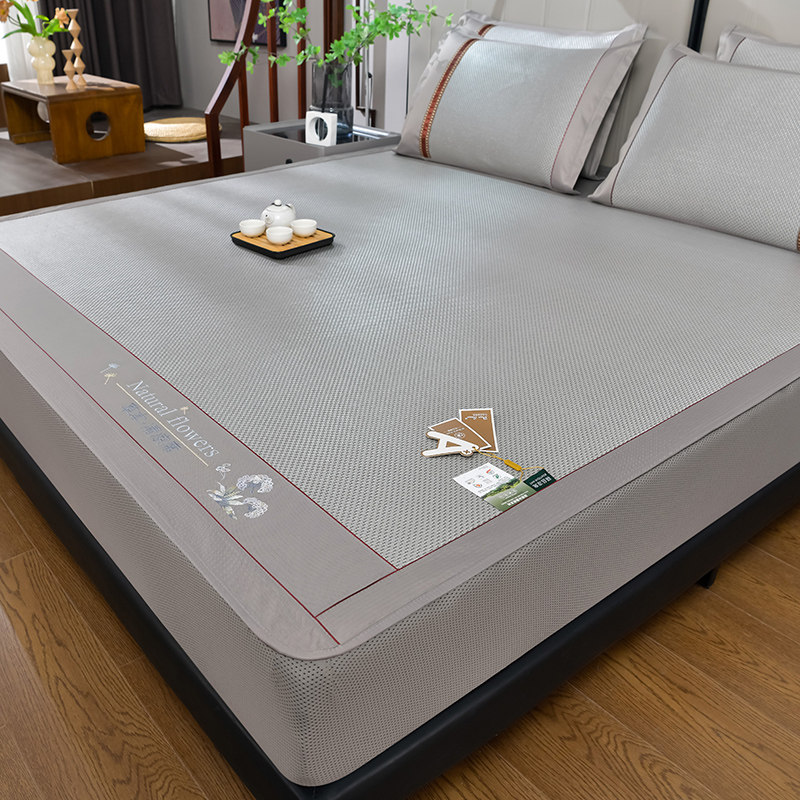 夏季冰丝席床笠款三件套凉感空调软席子冰藤席家用单双人床罩凉席,床上用品,冰丝席,淘宝优惠券,粉丝福利购,淘宝优惠卷