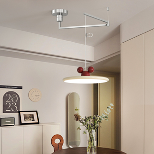 餐厅简约现代摇臂移位全光谱吊灯高级感吧台书桌高显指护眼吊灯