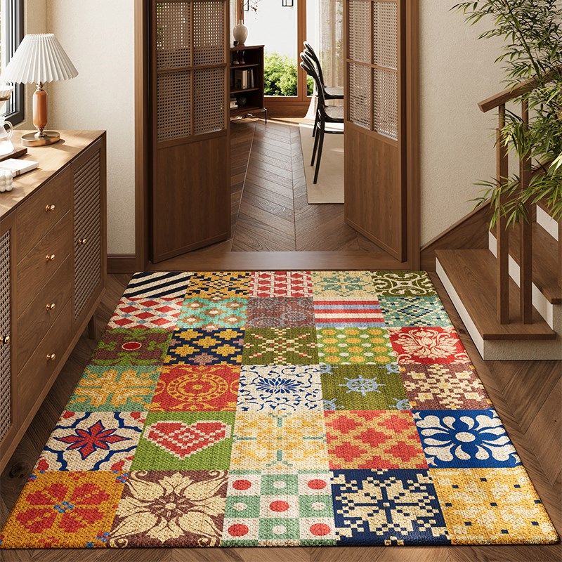 民族风入户门地垫蛇年大门口进门地毯耐脏免洗防滑脚垫可定制门垫,居家布艺,入户地垫,淘宝优惠券,粉丝福利购,淘宝优惠卷