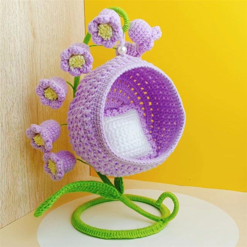 成品娃用玩偶花架吊篮手工钩织创意秋千娃屋家具吊床铃兰棉花娃娃,模玩/动漫/周边/娃圈三坑/桌游,棉花娃娃/毛绒玩具娃衣,淘宝优惠券,粉丝福利购,淘宝优惠卷