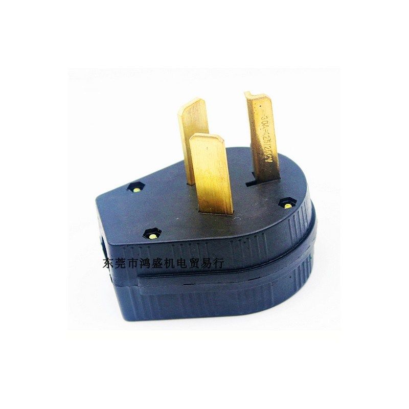 美式三插NEMA 10-30P 30A125V250V 3P大功率电器插头空调厨具配线