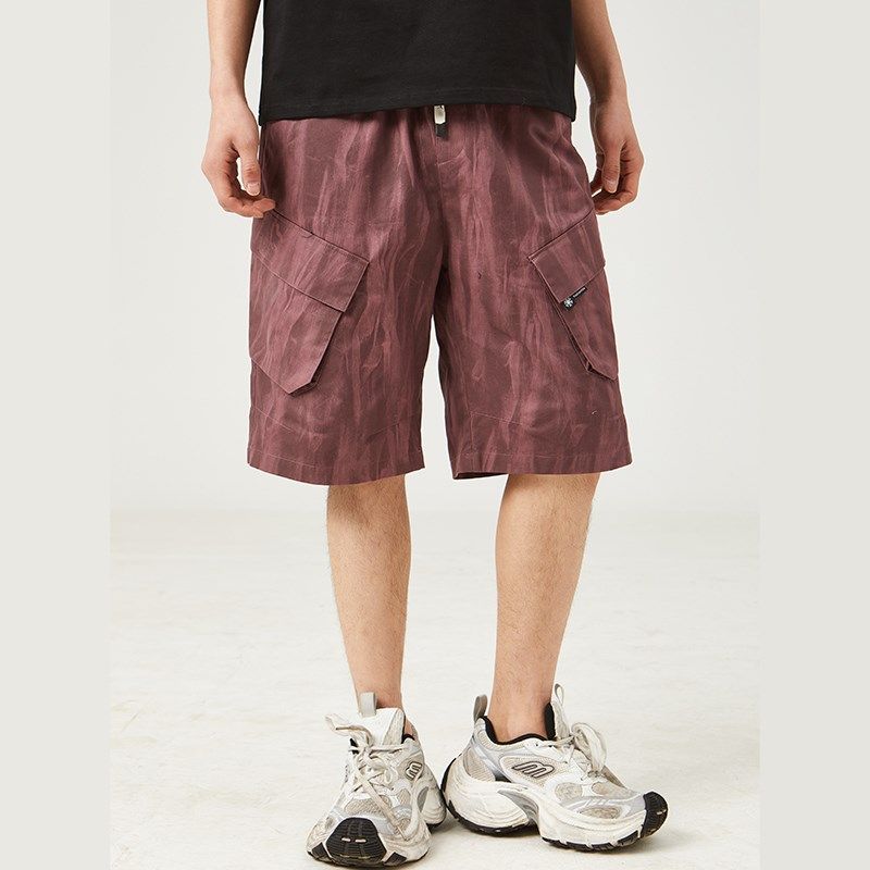 2025新款夏季纯棉七分裤男宽松国潮工装短裤男夏外穿高级感运动裤,男装,短裤,淘宝优惠券,粉丝福利购,淘宝优惠卷
