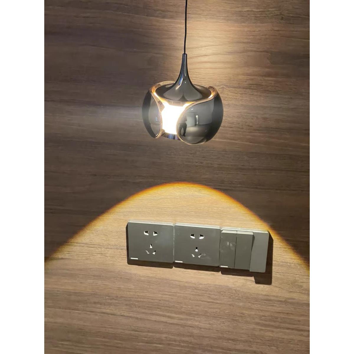 卧室床头吊灯轻奢现代简约可升降主卧吊线灯极简床头灯吧台小吊灯