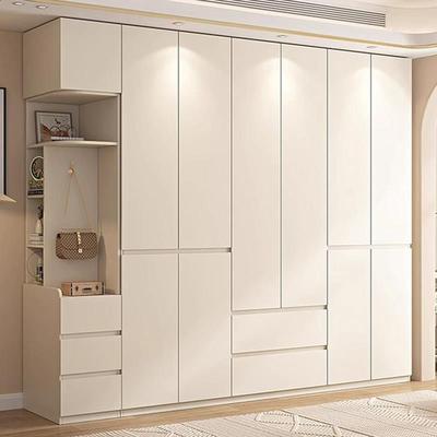 新款铝合金衣柜家用主卧室环保现代简约全挂式北欧风组合柜子定制