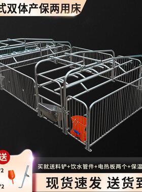 落地式双体母猪产床产保一体保育床分娩床两用猪用养殖设备