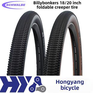 Schwalbe Billy Bonkers 18/20*2.0 Birdy Bird汽车可折叠轮胎滑